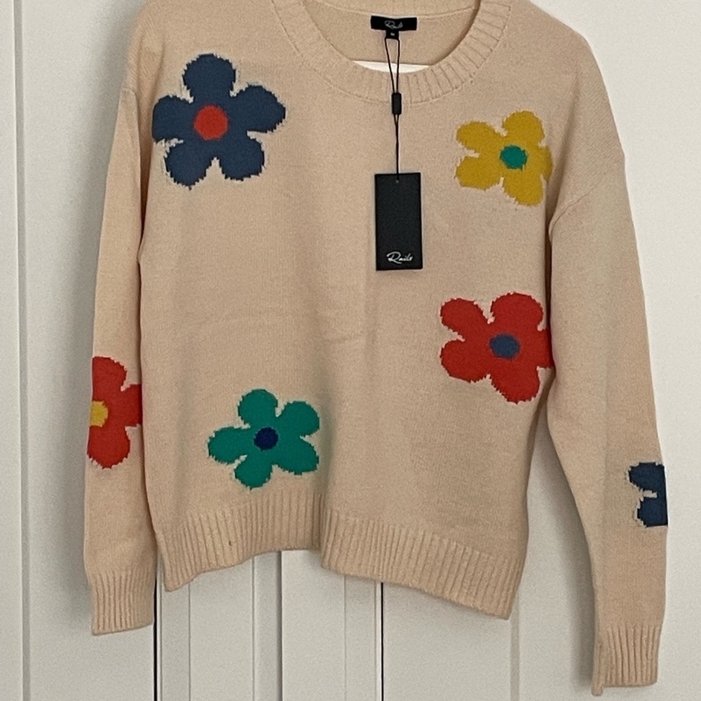Rails Floral Ivory Sweater